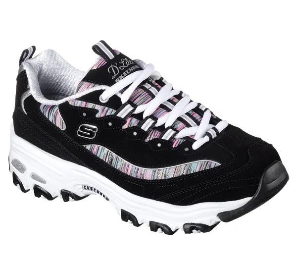 Skechers Women's D&Lites Interlude Sneaker - Black Multi - Size: 11