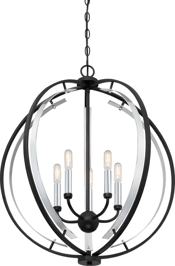 Quoizel CRT2824EK Concert Pendant Light, Earth Black