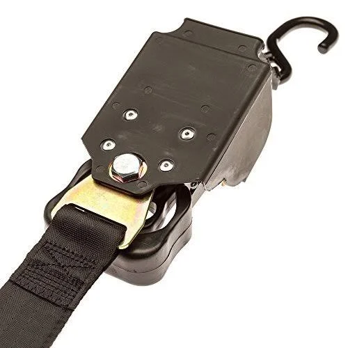 4 Pack - 2x22 x 10& Retractable Ratchet Strap with S-Hooks