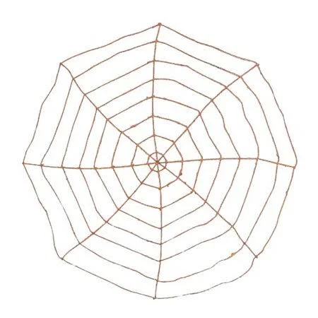 The Holiday Aisle Glitter Spider Web (Set of 2) Color: Silver, Size: 48x22 H x 48x22 W