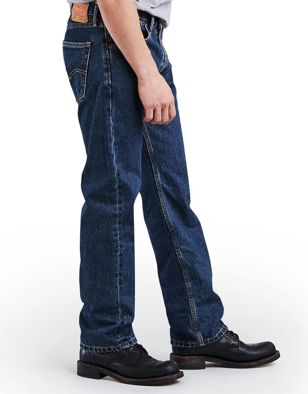 Levi&s 505 Regular Fit Jeans (Big & Tall) - Men's - Dark Stonewash 50x29