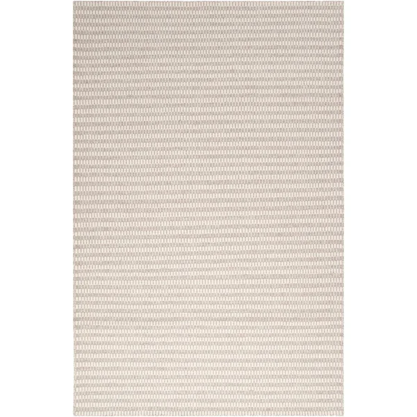 Hand-Woven Warsaw Wool Area Rug - 5& x 8& - Ivory