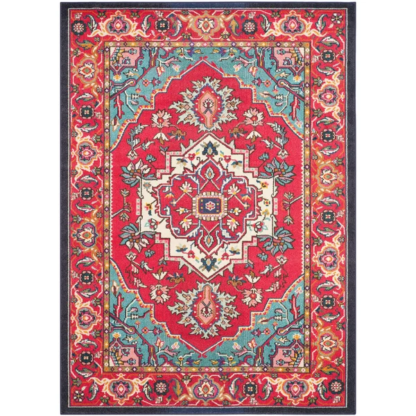 Safavieh Monaco Rug MNC207 Red, Turquoise, 2& 2x22 x 8& 0x22