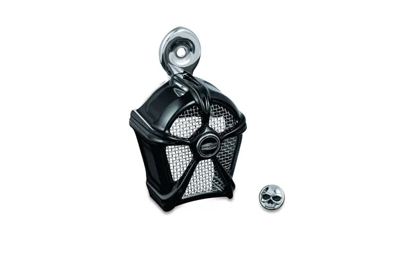 Kuryakyn 7297 Mach 2 Horn Cover - Gloss Black with Chrome Mesh