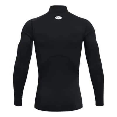 Under Armour ColdGear Compression Mock Long-Sleeved Top Black White - 4XL