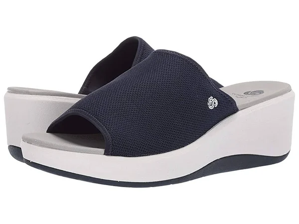 Clarks Step Cali Bay 6.5 Women's Navy