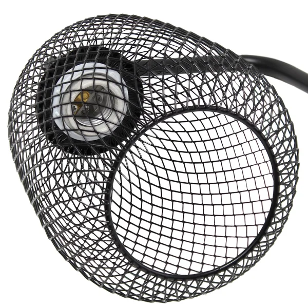 Lalia Home Industrial Mesh Desk Lamp, Matte Black