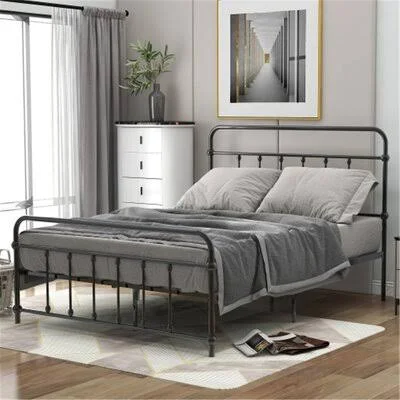Neilsen Full/Double Four Poster Bed August Grove Color: Black