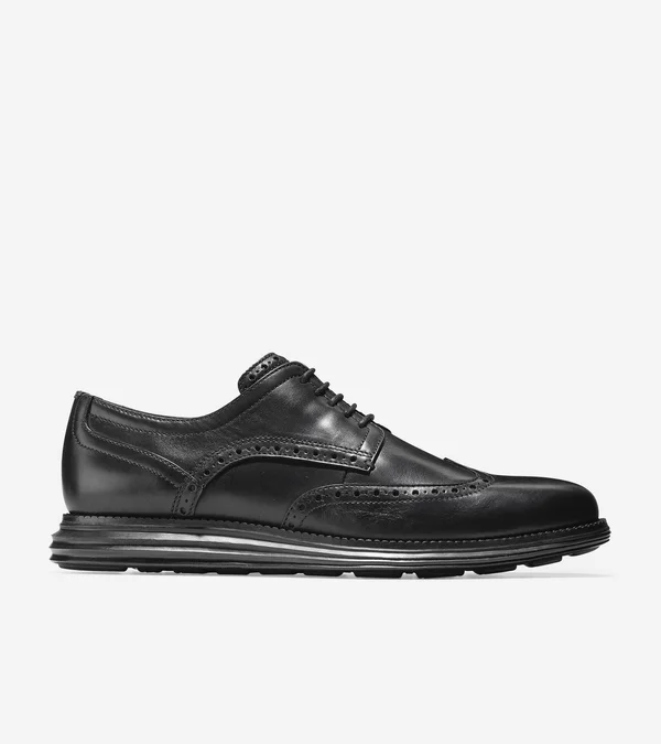 Men's Cole Haan Original Grand Wingtip Oxford - Black - Size 10