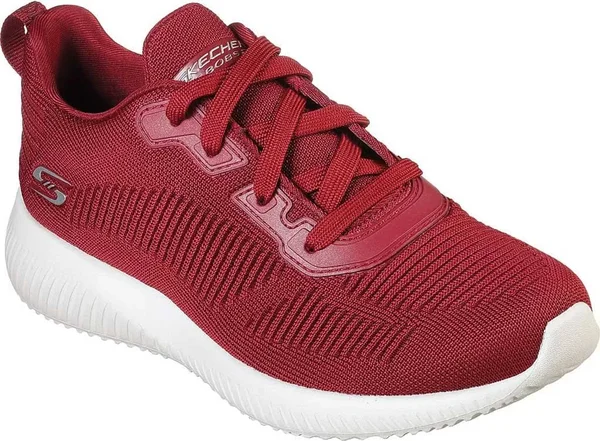 Women's Skechers Bobs Sport Squad Tough Talk Sneaker - Size: 5, Red
