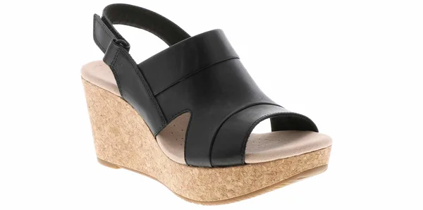 Clarks Annadel Ivory (Black Nubuck) Women's Shoes