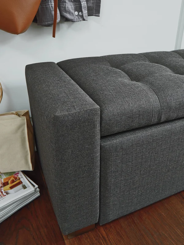 Signature Design by Ashley Cortwell Gray Storage Bench