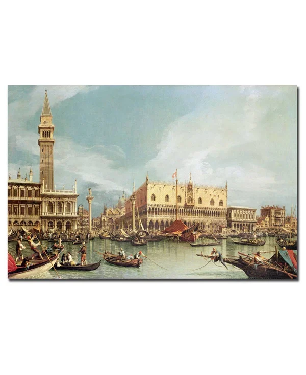 Trademark Global Canaletto &The Molo Venice& Canvas Art