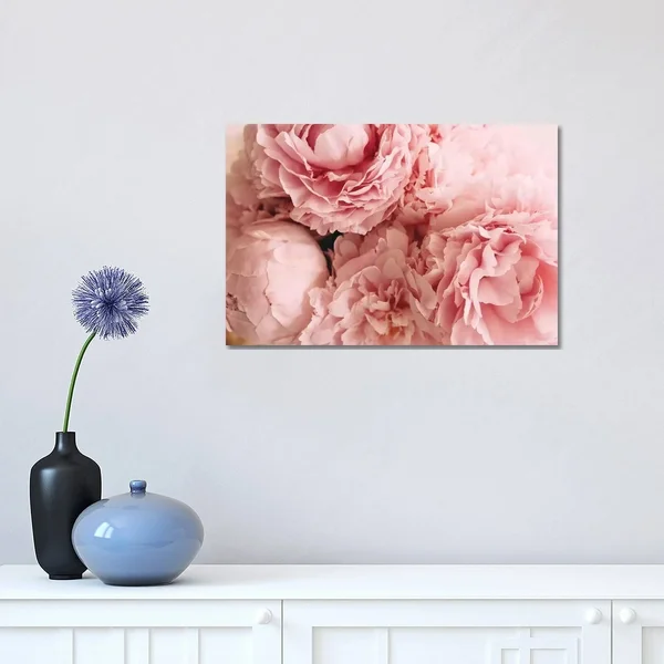 iCanvas Blush Peonies by Chelsea Victoria Canvas Print 12x18x1.5