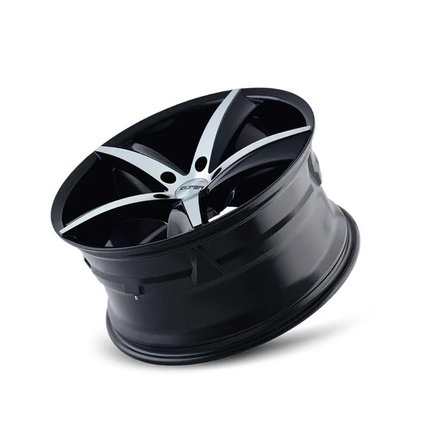 Touren Tr72 Gloss Black/Machined Face 17x7.5 5-114.3 40mm 72.62Mm