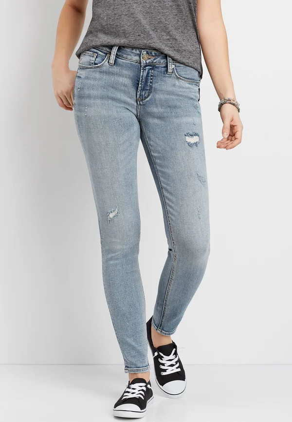 Silver Jeans Co. Suki Mid-Rise Skinny Jeans - Indigo