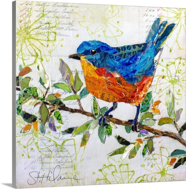 Happy Bird I, Canvas Wall Art, 30x30, Great Big Canvas
