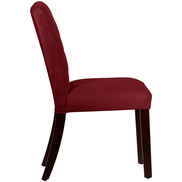 Skyline Furniture Mfg Tufted Chair in Velvet Berry (68-6VLVBR)