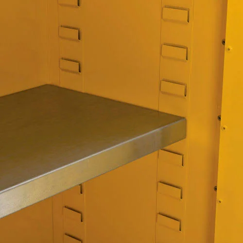 Global Industrial Flammable Cabinet, Manual Close Double DOOR, 44 Gallon, 34x22Wx18x22Dx65x22H