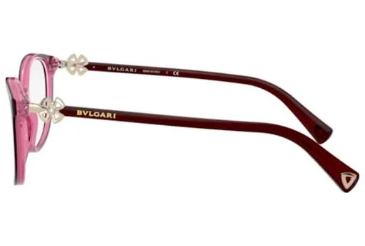 Bvlgari BV4185B 5469 Bordeaux on Transparent Red