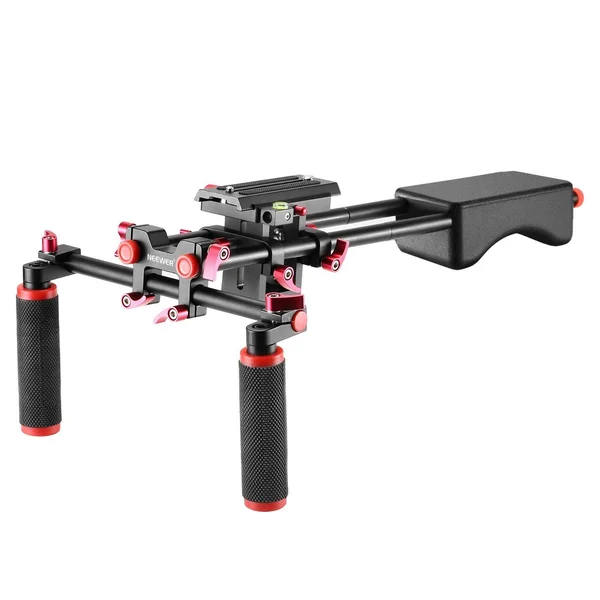Neewer Portable Camera Movie Video Making System with Camera/Camcorder Mount Slider - Soft Rubber Shoulder Pad and Dual-hand Hand