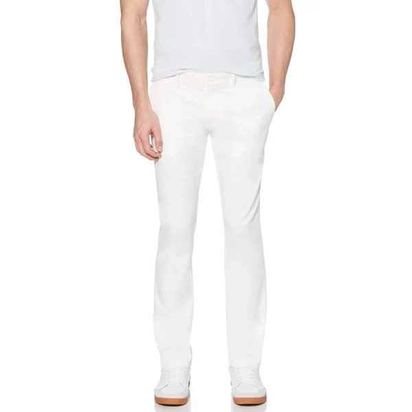 Original Penguin Men's Premium Slim Fit Stretch Chino in Bright White, Size 28 x 30, Cotton/Elastane