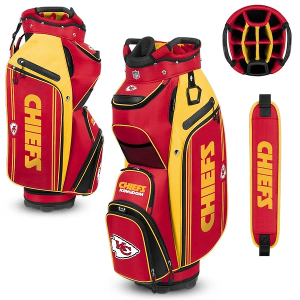 WinCraft Kansas City Chiefs Bucket III Cooler Cart Golf Bag