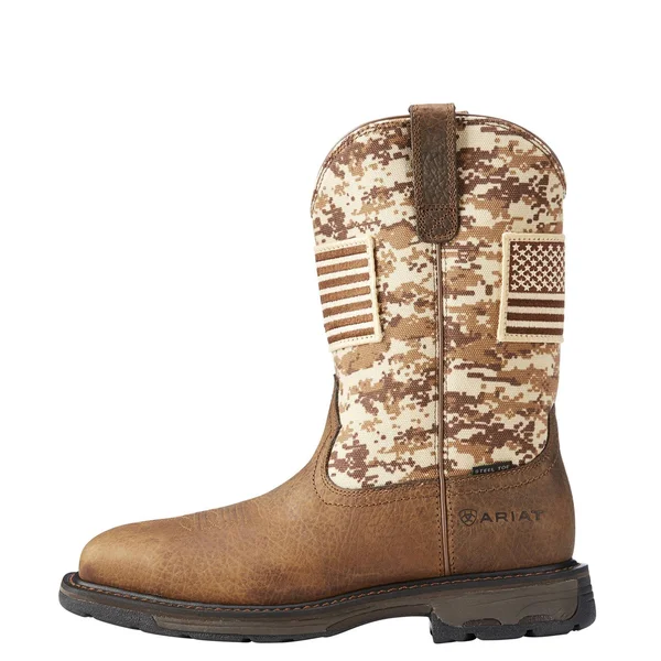 Ariat Men's Workhog Patriot Steel Toe Work Boots - 10022968