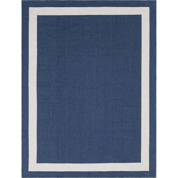 Unique Loom Border Decatur Rug - 4& 2 x 6& 0 - Taupe