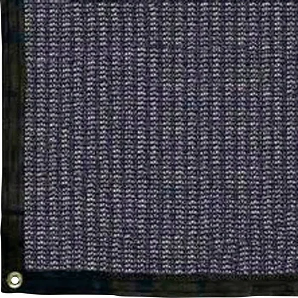 Riverstone Industries Knitted Shade Cloth with Grommets, Size: 10& x 25&, Black