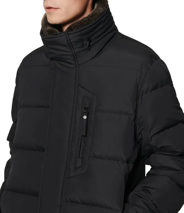 Marc New York Horizon Faux-Fur Down Hooded Jacket - S