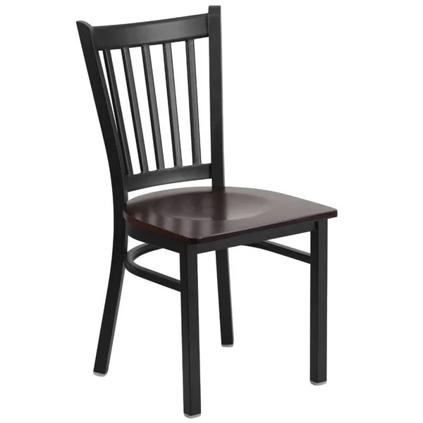 Bowery Hill Restaurant Dining Chair in Black and Walnut - BH-1522531
