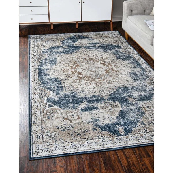 Unique Loom Chateau Roosevelt Rug - 8& 0 x 8& 0 - Round