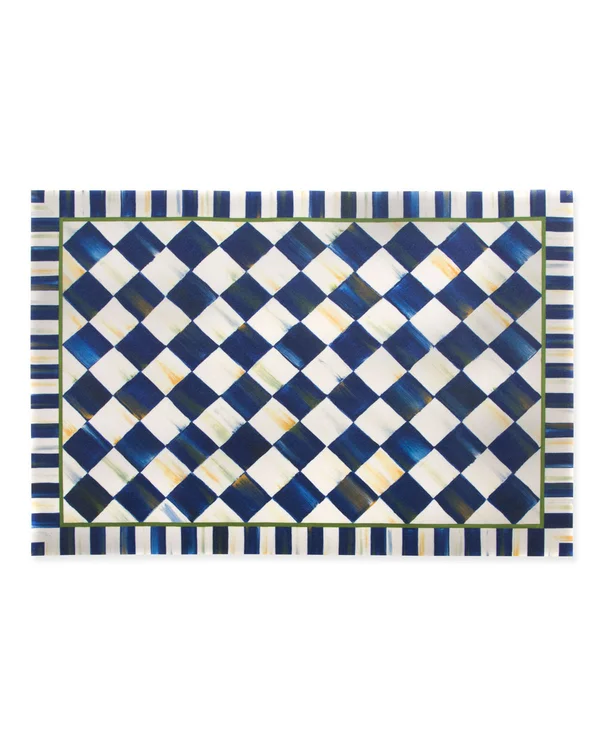MacKenzie-Childs Royal Check Floor Mat, 3& x 5&