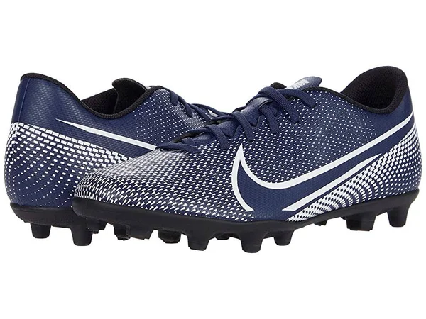 Nike Mercurial Vapor 13 Club FG/MG - Mens Molded Cleats - Midnight Navy/White/Black - Size 9.5