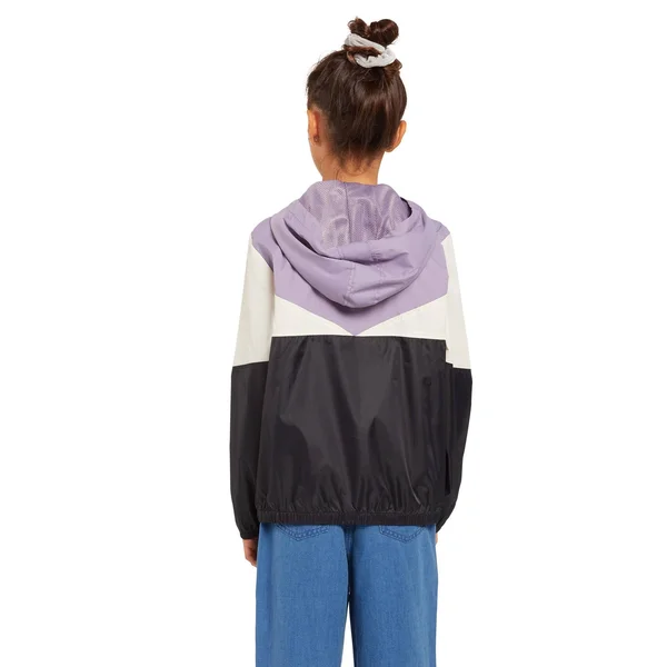 Volcom Girls Wind Stoned Windbreaker Jacket, Zine Purple - XL