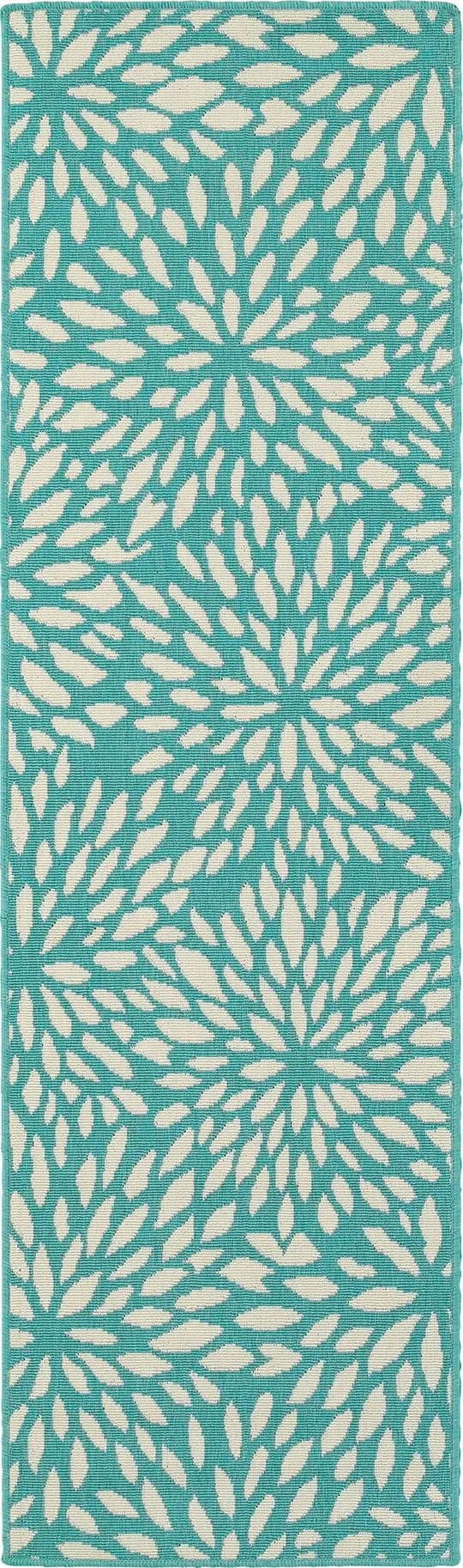Oriental Weavers Meridian 1506L 6&7x22 x 9&6x22 Blue Area Rug