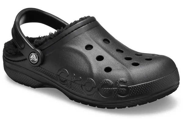 Crocs Black, Black Baya Lined Clog - Black - Slippers