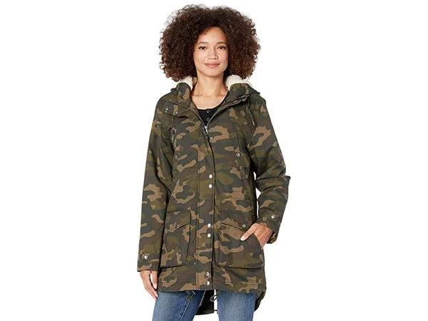 Volcom Walk on by 5K Nuts Women's Coat Camouflage : XL