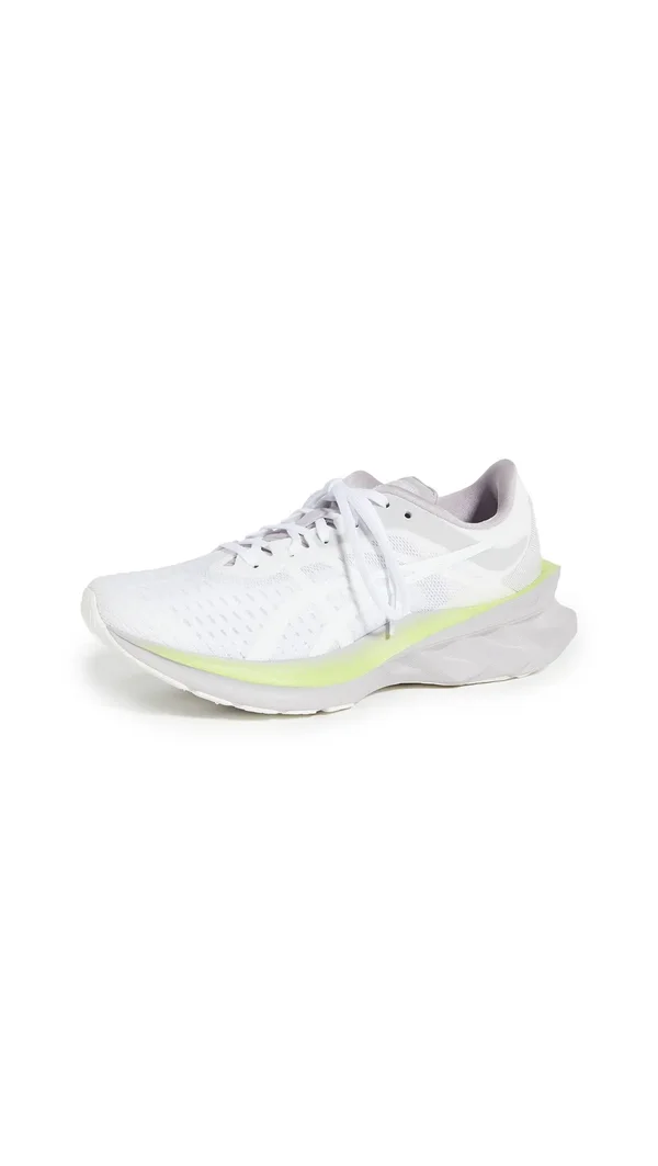 Asics Novablast White/Green Women's Running Shoes - Size: 9