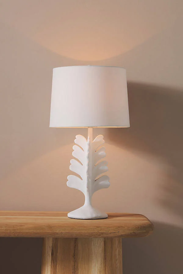 Anthropologie Herbage Table Lamp White