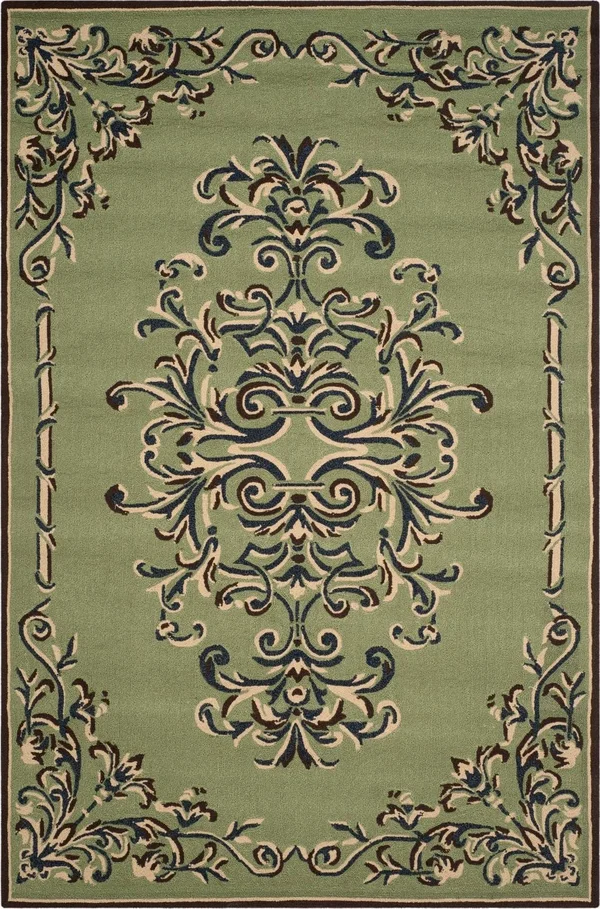 Safavieh DuraRug EZC735C Sage - Multi 6& Round Area Rug