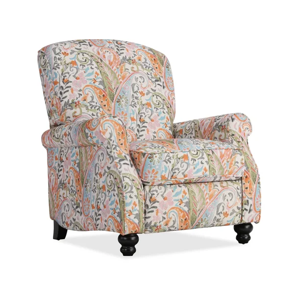 Domesis Panozzo Push Back Recliner Chair Blue Green Suzani