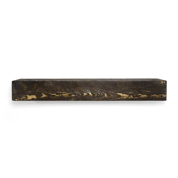 Solid Timber 60 in. Dark Chocolate Mantel, Brown