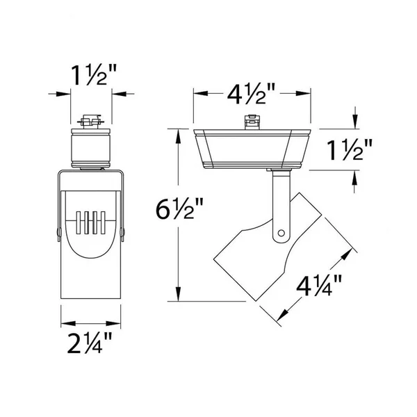 WAC Lighting - HHT-007LED-WT LED Track Head