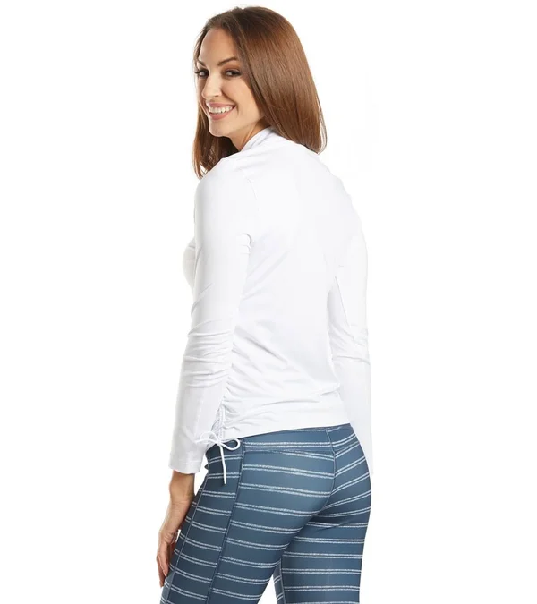 Carve Designs Cruz Rashguard - Women's White/Navy Pull, Xs