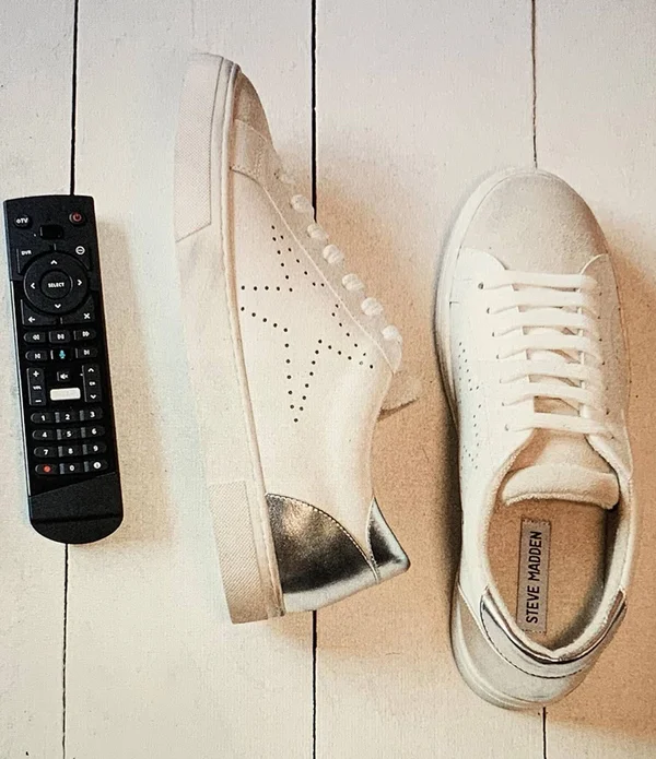 Steve Madden Women's Rezume Star Sneakers - White