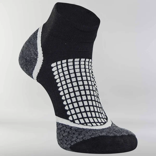 Zensah Grit Running Socks (Quarter) 3 Pack in Grey