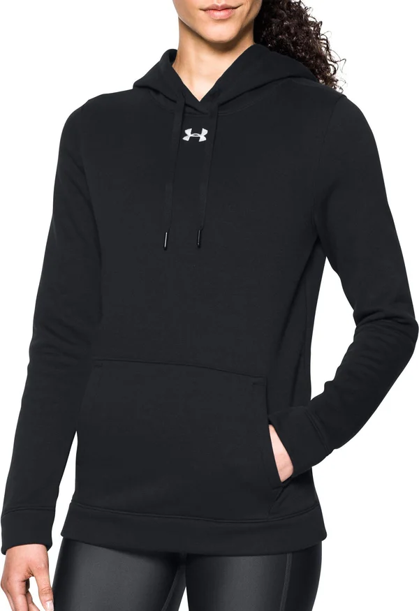 Under Armour Women's Hustle Fleece Hoodie - Black - LT