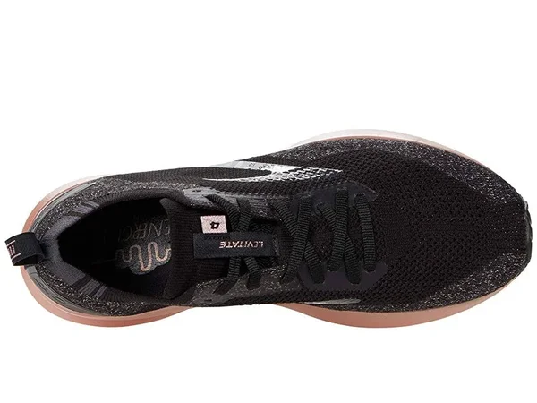 Women's Levitate 4 Running Shoe - Black/Ebony/Rose Gold - 5